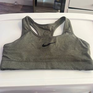 Nike Dri-Fit Padded Gray Sports Bra